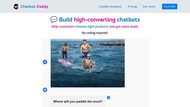 chatbot daddy website