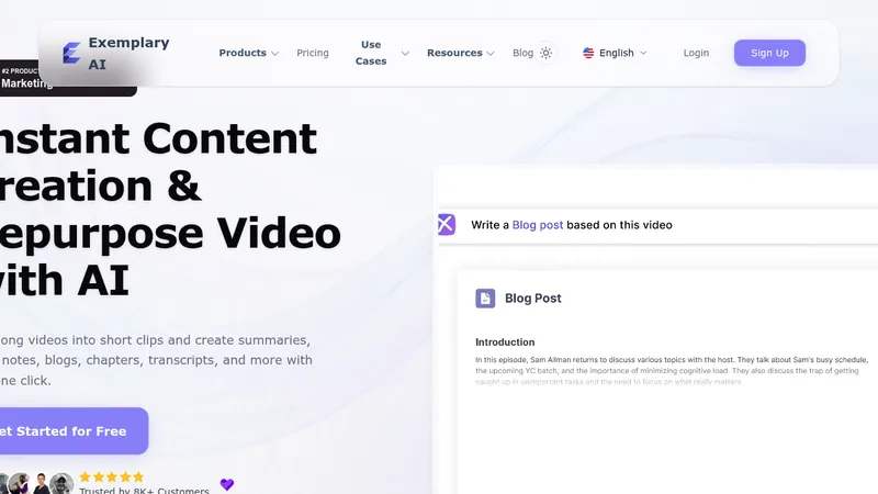 exemplary ai website
