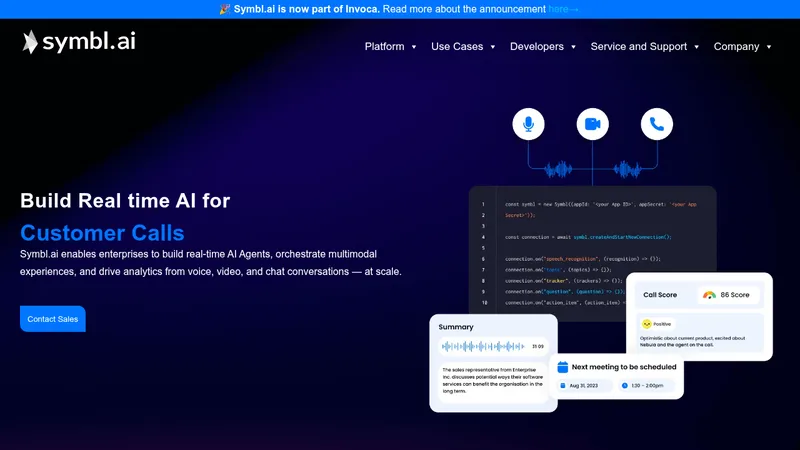 symbl.ai website
