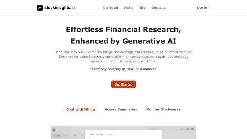 stockinsights.ai website