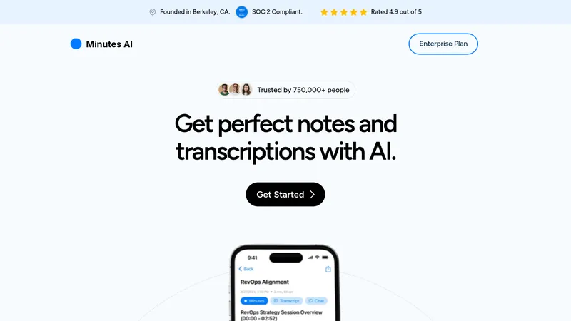 minutes ai website