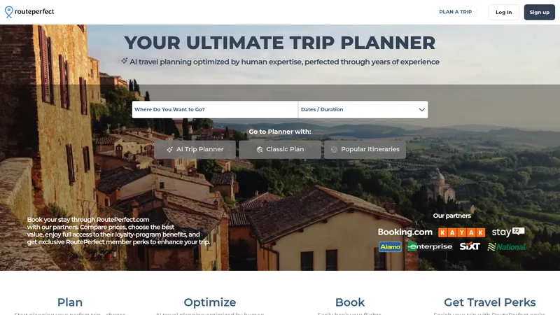 routeperfect website