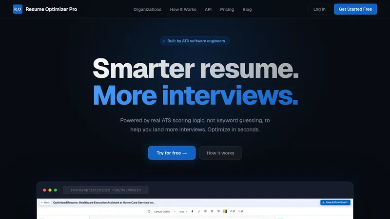 resume optimizer pro website