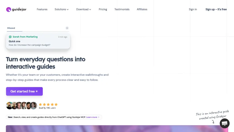 guidejar website