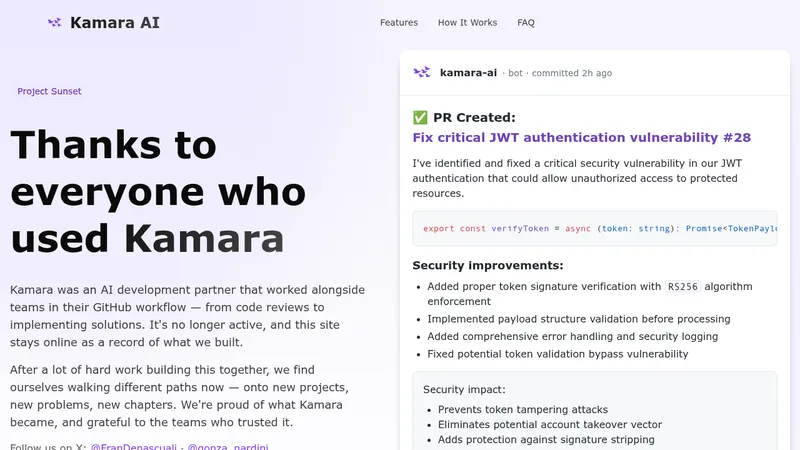kamara ai website
