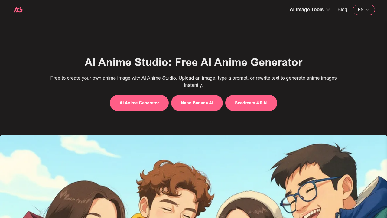 ai anime studio website