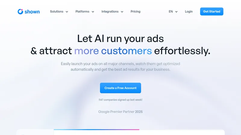 shown website