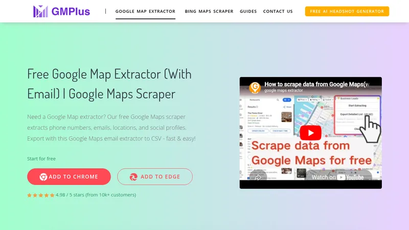 google map extractor website