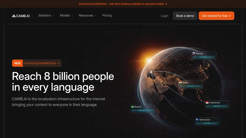 camb.ai website