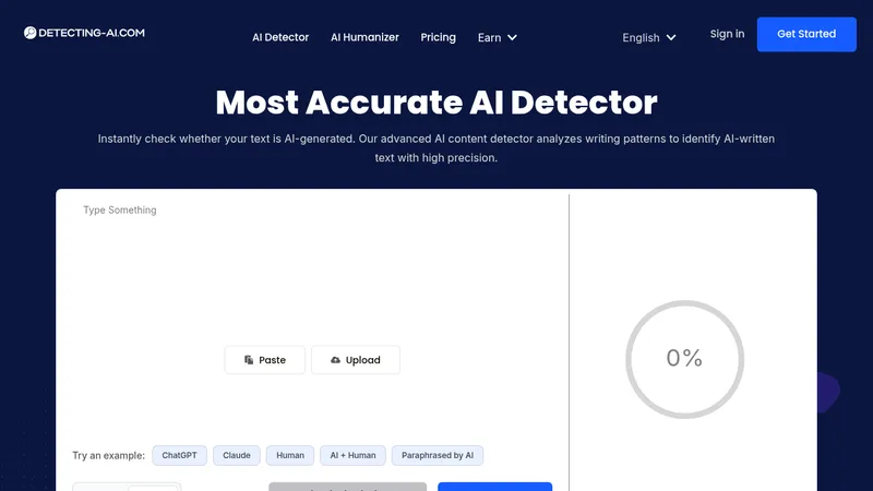 detecting-ai.com website