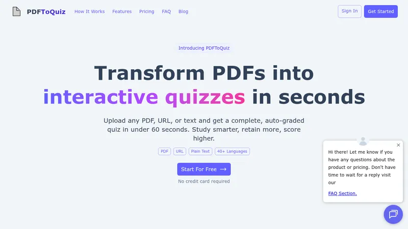pdftoquiz website