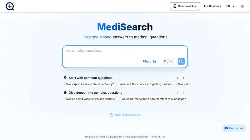 medisearch website