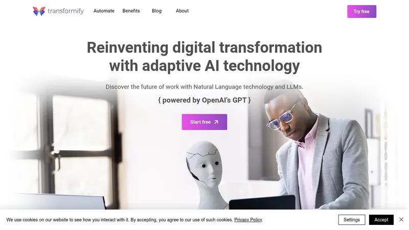 transformify automate website