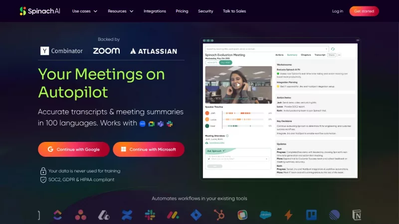 Spinach AI screenshot