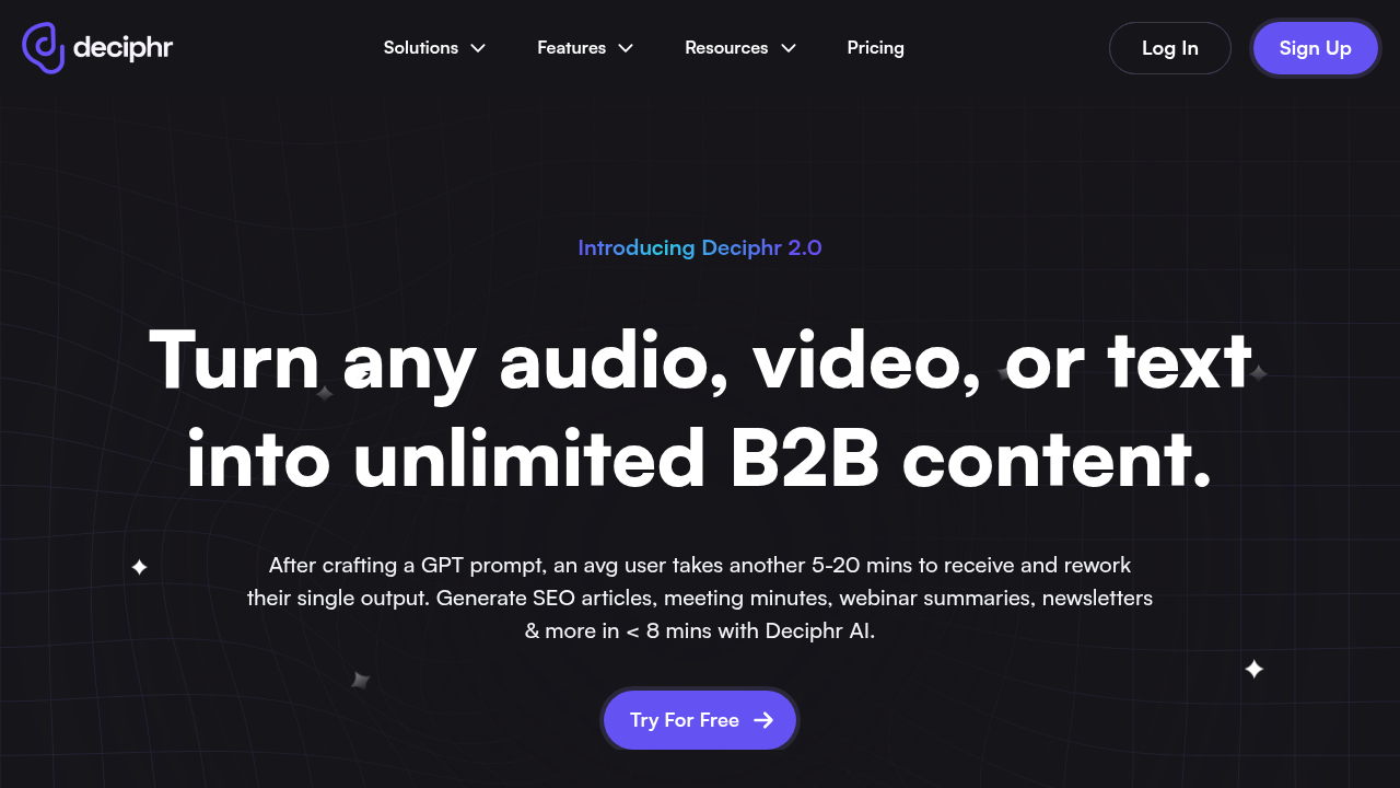 deciphr website