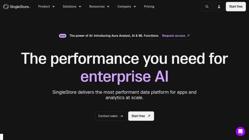 SingleStore screenshot
