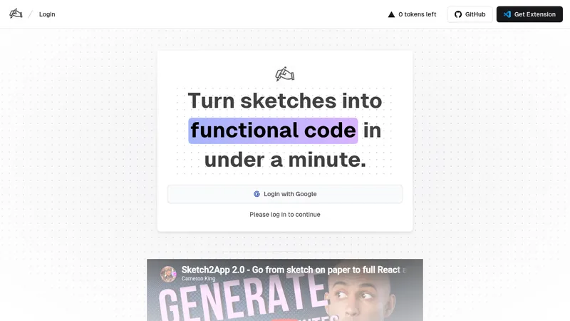 sketch2app website