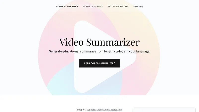 video summarizer website