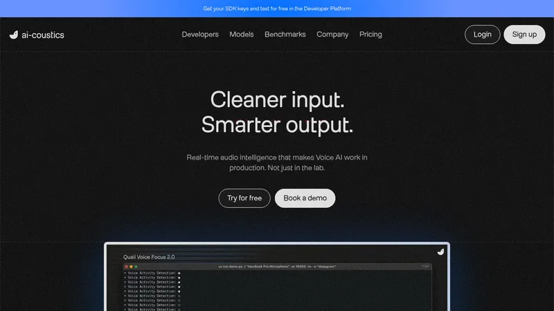 ai-coustics website