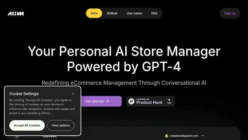 ai store manager website