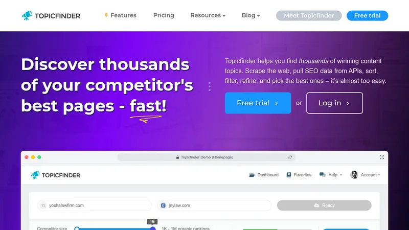 topicfinder website