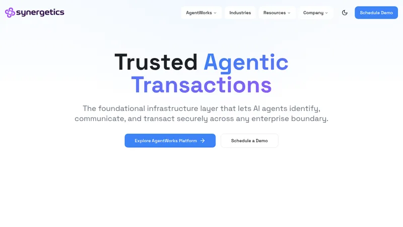 synergetics.ai website