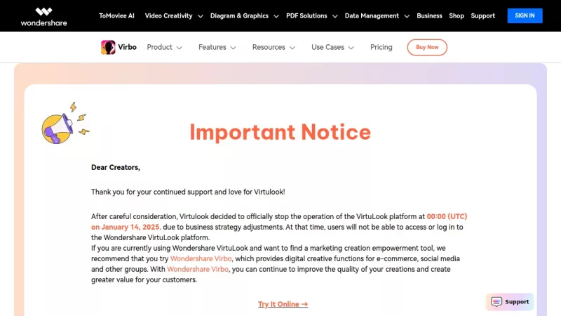 Wondershare Virbo screenshot