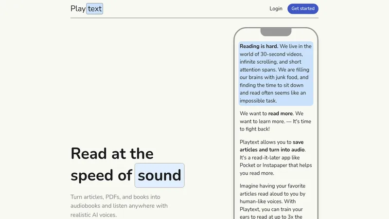 playtext website