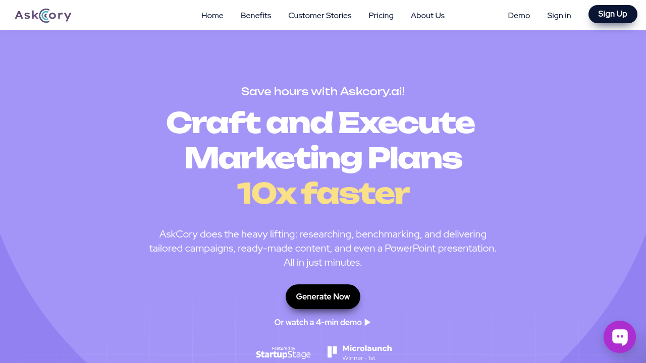 askcory.ai website