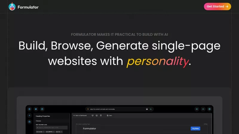 Formulator screenshot