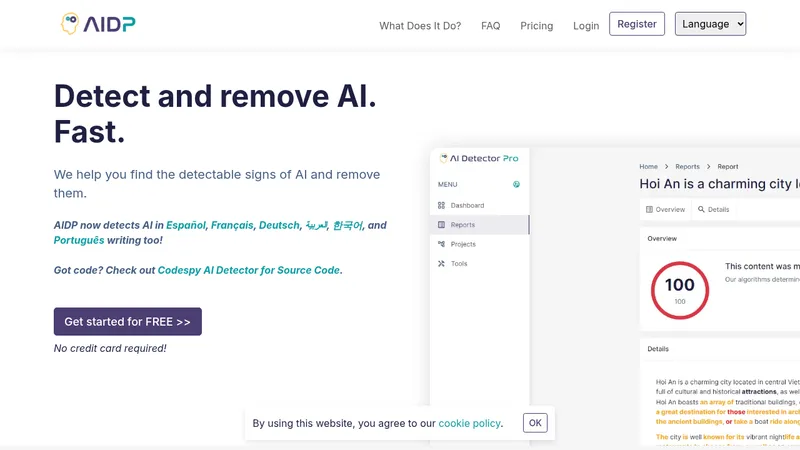 ai detector pro website