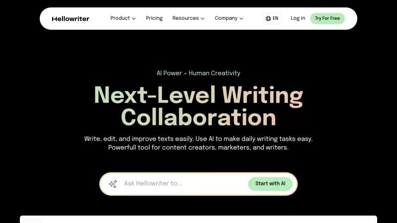 Hellowriter screenshot