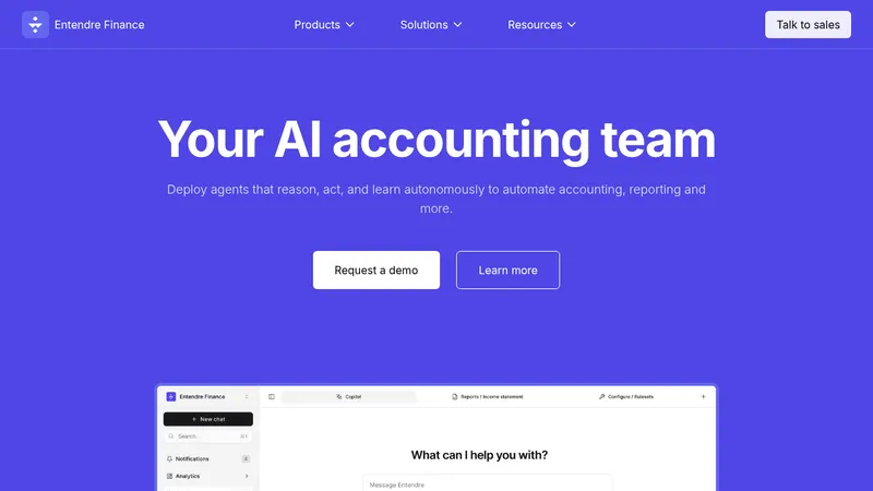 entendre finance website