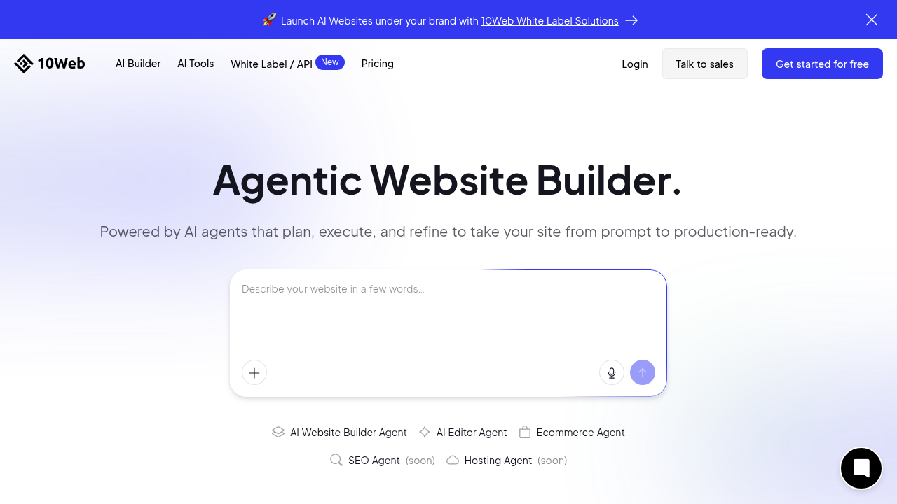 10web ai website builder website