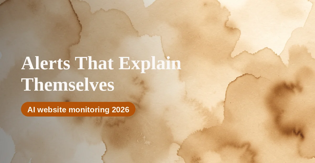 AI Website Monitoring That Explains What Changed, Not Just That It Did (2026)