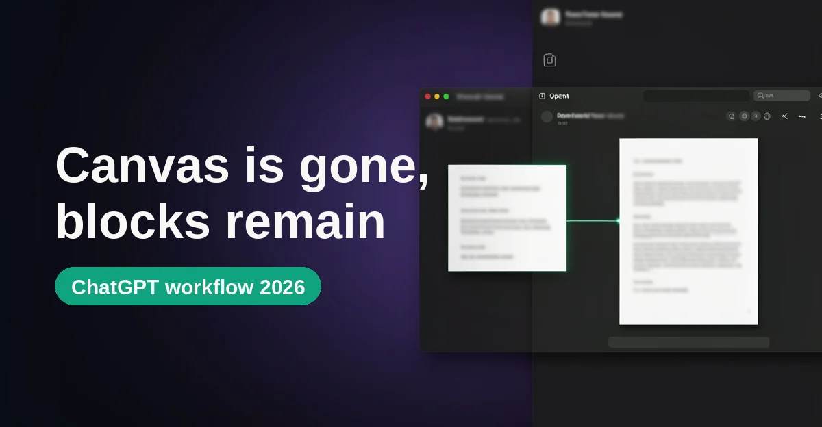 ChatGPT Canvas Is Gone: Where Writing and Code Live Now (2026)