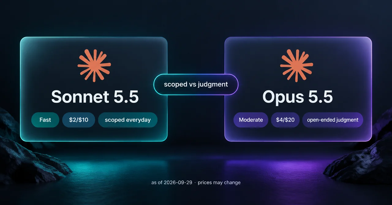 Claude Sonnet 5.5 vs Opus 5.5: When the Faster Mid-Tier Actually Wins