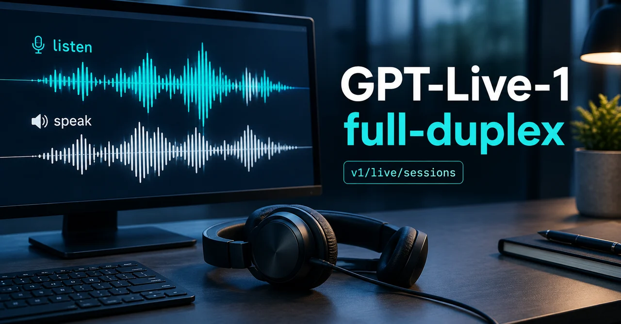 GPT-Live-1 in the API: Build Natural Full-Duplex Voice Agents (What Changed)