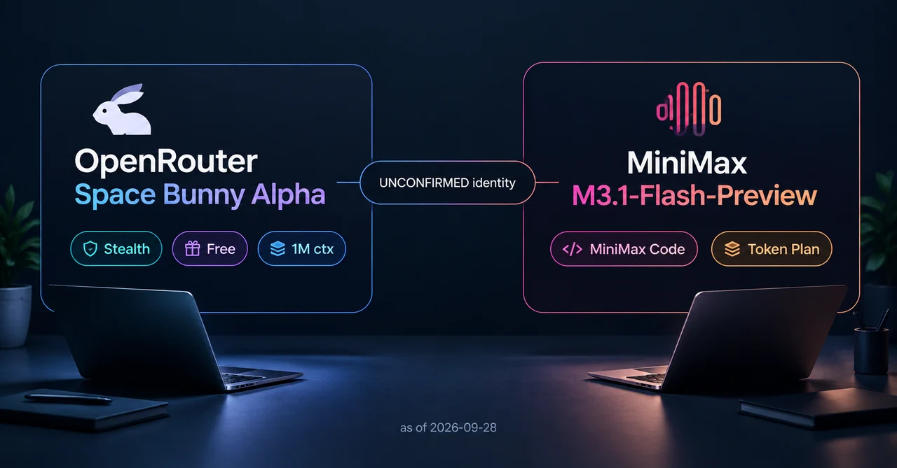 Space Bunny Alpha and MiniMax M3.1-Flash: How to Read a Stealth Coding Model Before It Names Itself