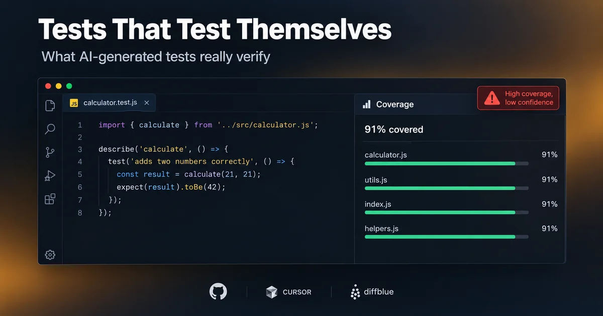The Tautology Trap: What AI-Generated Tests Actually Verify (2026)