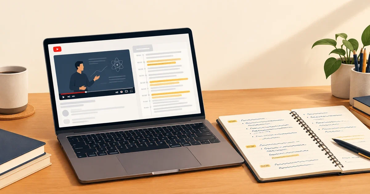Turn a YouTube Lecture into Notes You Can Trust: The Two-Minute Transcript Check