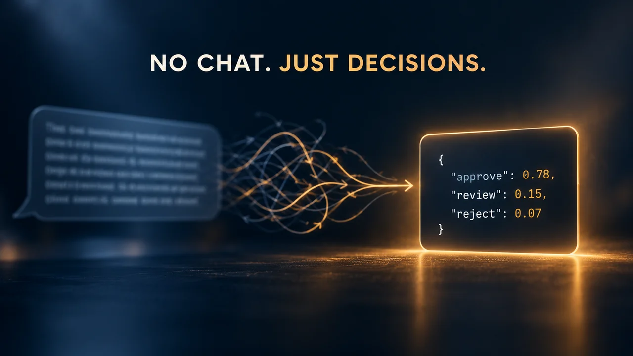 Jev Doesn't Chat: ChatGPT Co-Inventor's New Model Returns Typed Decisions, Not Words
