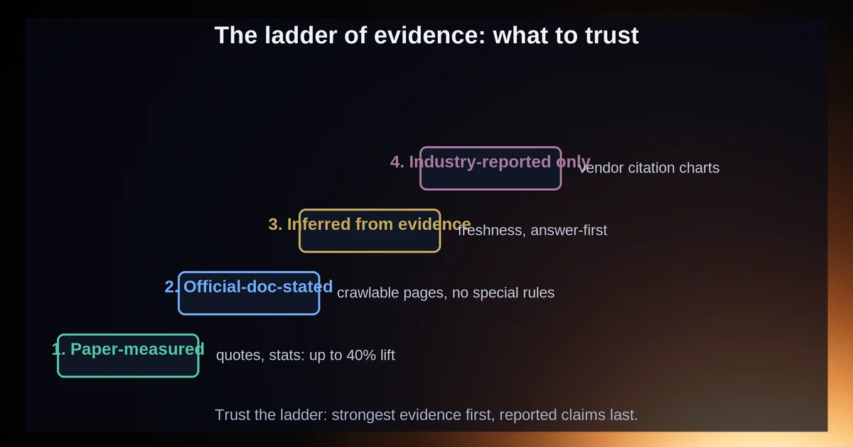 The ladder of evidence: what to trust